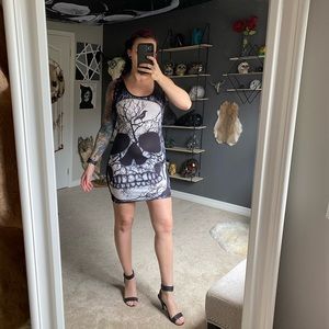 Backless skull dress